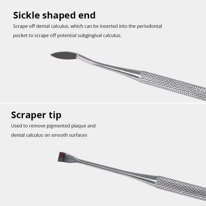 Stainless Steel Dog Dental Cleaning Tool - Tartar Remover and Oral Freshener for Pets
