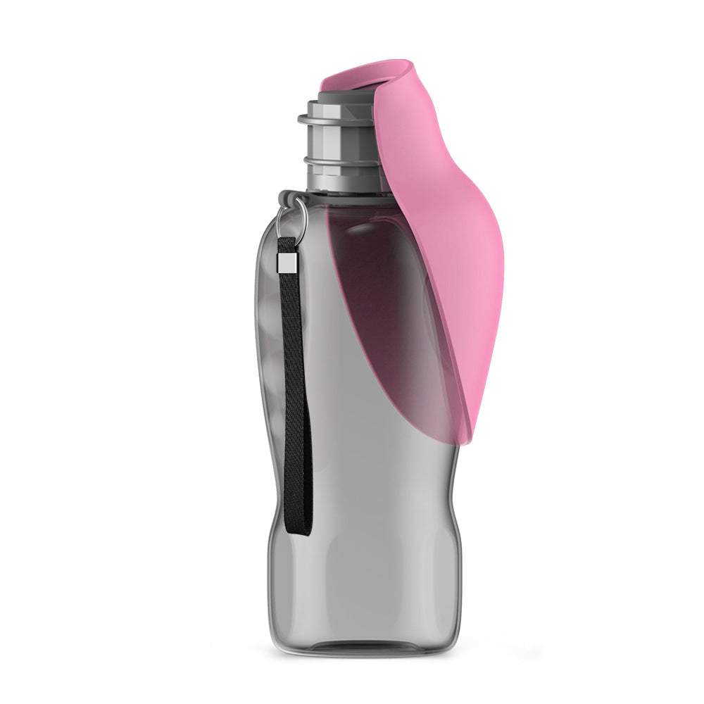 800ml Portable Dog Water Bottle - High Capacity Leakproof Foldable Drinking Bowl for Outdoor Use