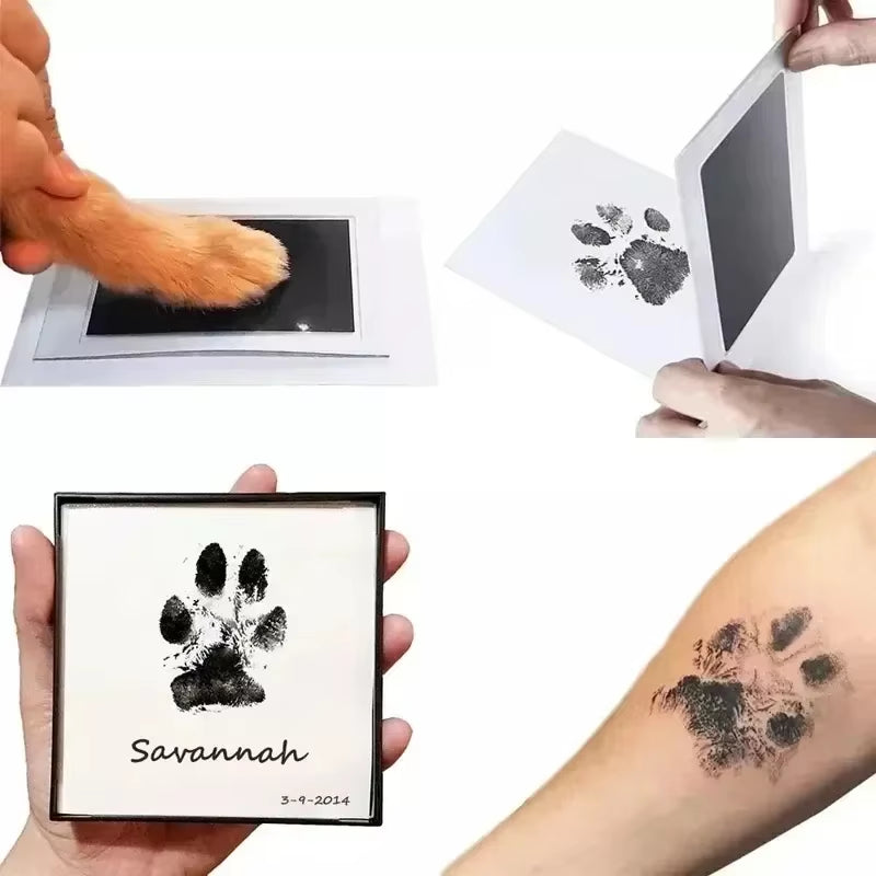 Pet Footprint and Handprint Pad - Safe, Non-Toxic Printing for Dogs and Babies - Pet Accessories and Supplies