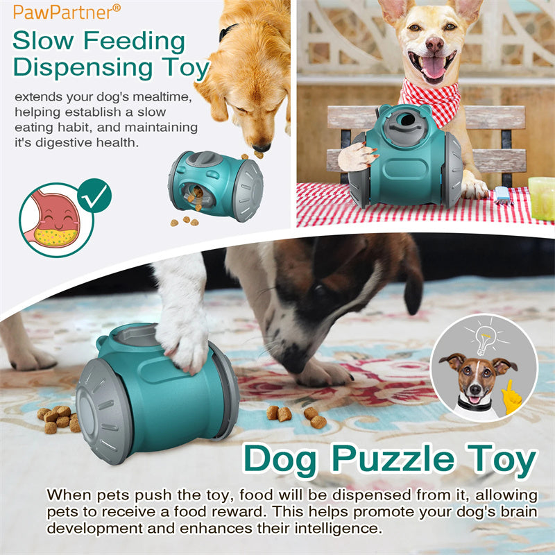 Interactive Pet IQ Tumbler Toys - Slow Feeder and Training Tool for Small to Medium Dogs and Cats