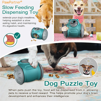 Interactive Pet IQ Tumbler Toys - Slow Feeder and Training Tool for Small to Medium Dogs and Cats