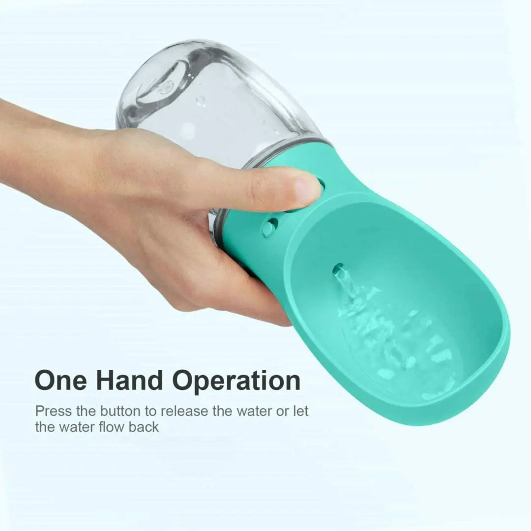 Portable Pet Water Bottle and Feeder for Dogs and Cats - Ideal for Outdoor Travel and Hydration Needs