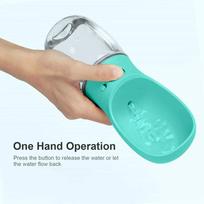Portable Pet Water Bottle and Feeder for Dogs and Cats - Ideal for Outdoor Travel and Hydration Needs
