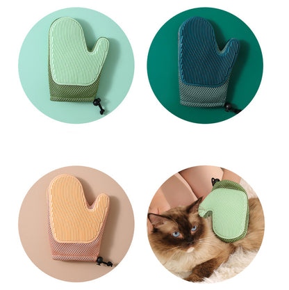 2-In-1 Floating Hair Removal Gloves for Dogs and Cats - Pet Grooming Supplies