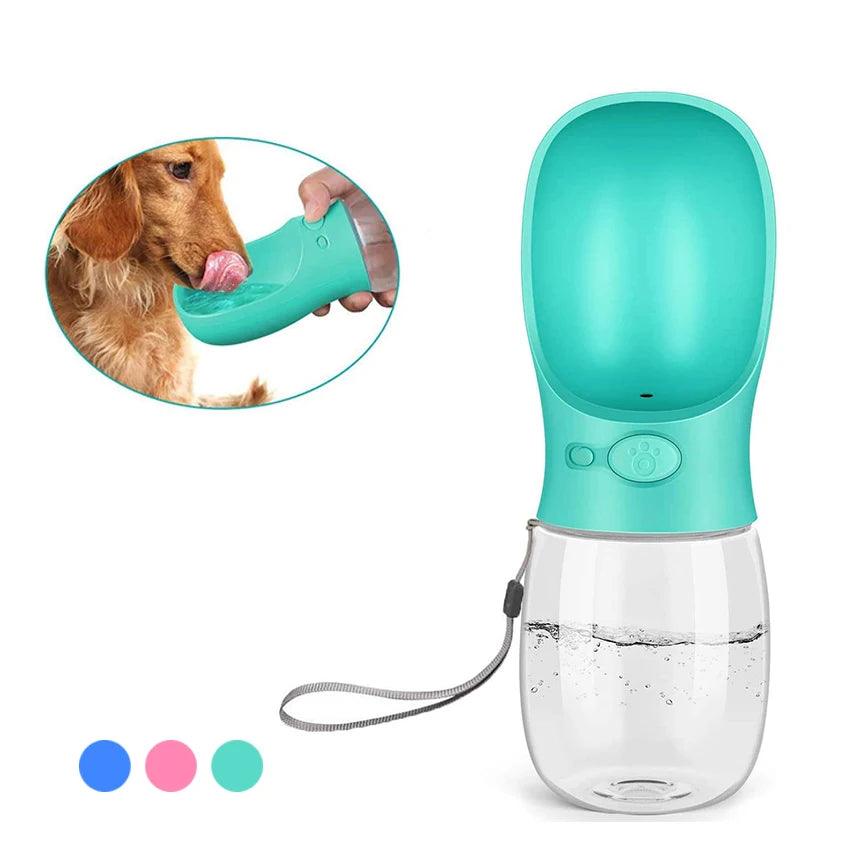 Portable Pet Water Bottle and Feeder for Dogs and Cats - Ideal for Outdoor Travel and Hydration Needs